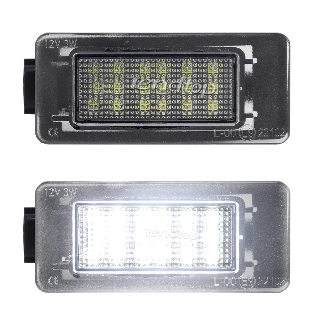 6000K White LED Number License Plate Lights For Dacia Duster for Nissan Altoma L34 Serena C27 for Suzuki Landy