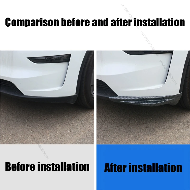 For Tesla Model Y Juniper 2026 2025 2027 Front bumper protection angle ABS material exterior protective component  Accessories