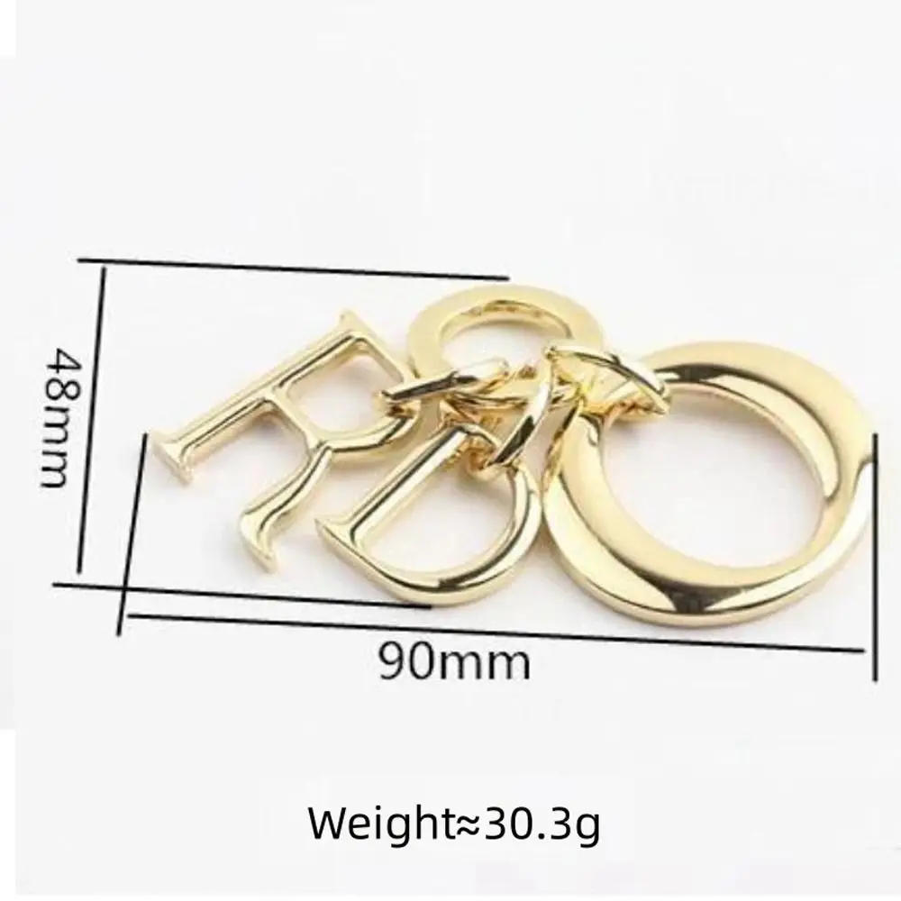 Bag Accessories Clothing Bag Hardware Decoration Diy Fashion Metal Pendant Keychain Decoration