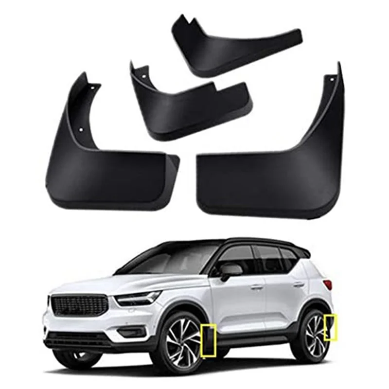 

Efficient ABS Mudguards For Volvo XC40 2023 New Energy Mud Flaps Flaps Splash Guards Fender Car Mudflaps Front Rear 4PCS