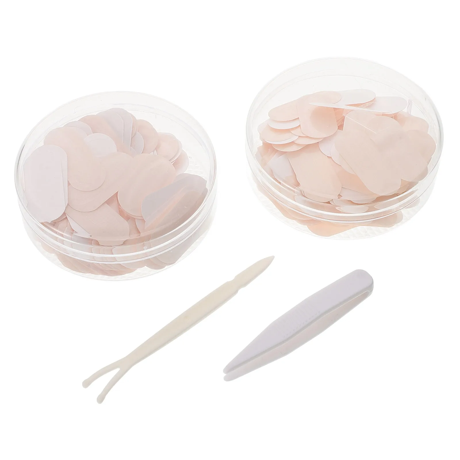 صندوقان من شرائط العين للعيون المقلدة، وسادات شريطية للجفن مزدوجة الجوانب، ورافع ملحقات الرموش #3