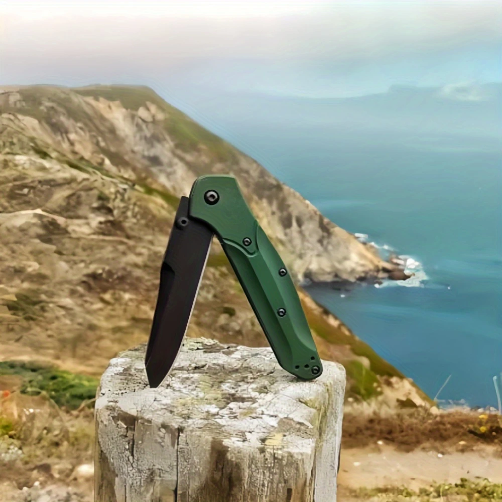 BM 940 Green Handle Pocket Folding Knife Camping Outdoor Survival Portable High Quality D2 Blade Aluminium Alloy Handle Knife