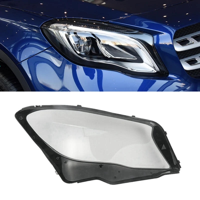 Car Right Front Headlight Cover For Mercedes Benz GLA W156 GLA200 GLA220 GLA260 2015-2019