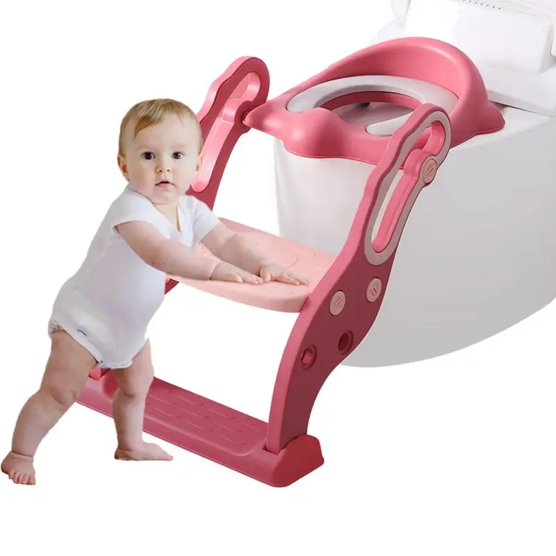 

Baby Toilet Trainer Potty Training Toilet Seat With Step Stool Ladder Potty Seat With Ladder For Toddlers Baby Girls Boys