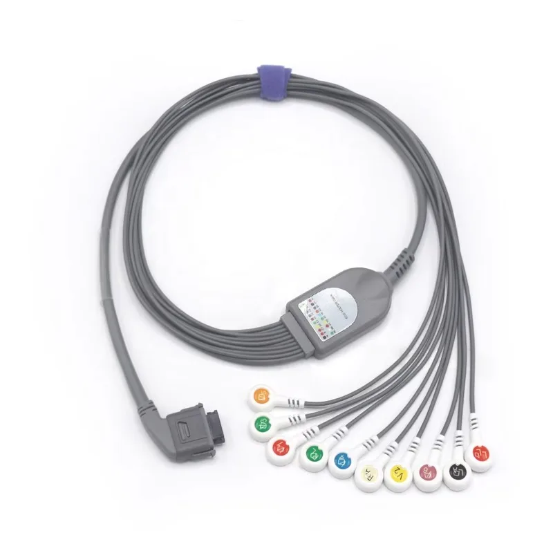 ECG Dynamic ECG Cable Compatible Biomedical Instruments bi-biomeds/Edans SE-2012 10 leads