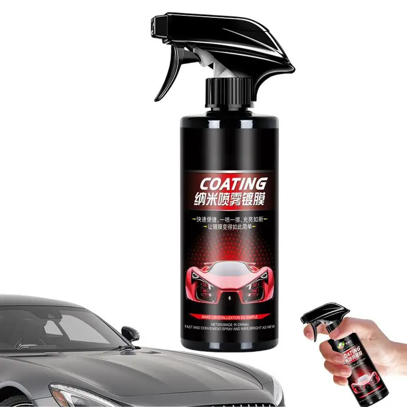 Auto Coating Agent Spray 16.91oz Coating Wax Liquid Spray Anti-fading Car Paint Maintenance Wax For Various Motorbikes Scooters