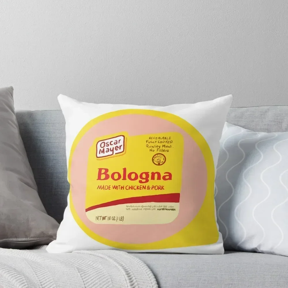 Oscar Mayer Bologna Illustration Throw Pillow Christmas Covers Pillowcases Ornamental Pillow Decorative pillowcase pillow