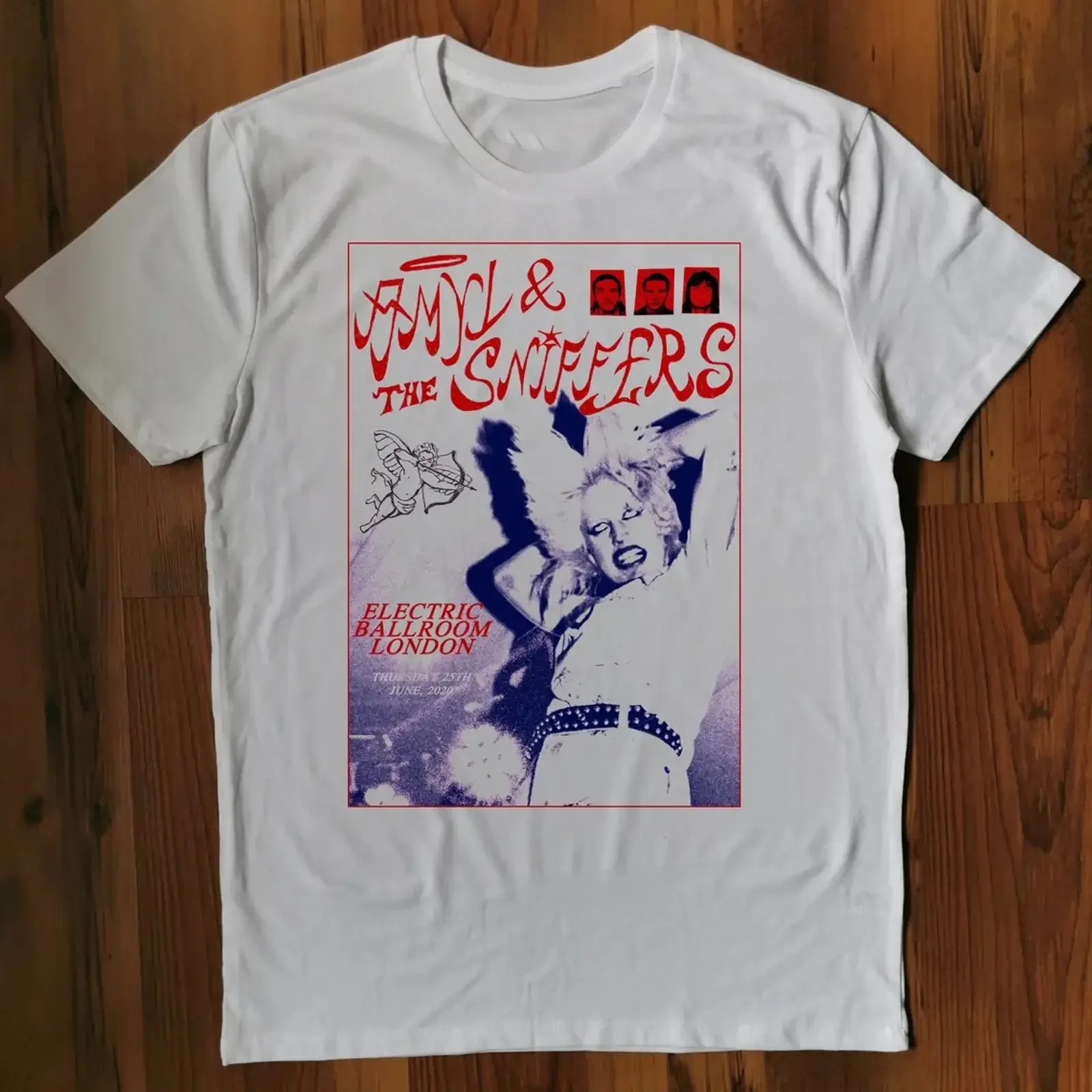 Amyl and the Sniffers t shirt for women men White All Size AR111 vintage Washed graphic Stylish Casual Top For Everyday Wear