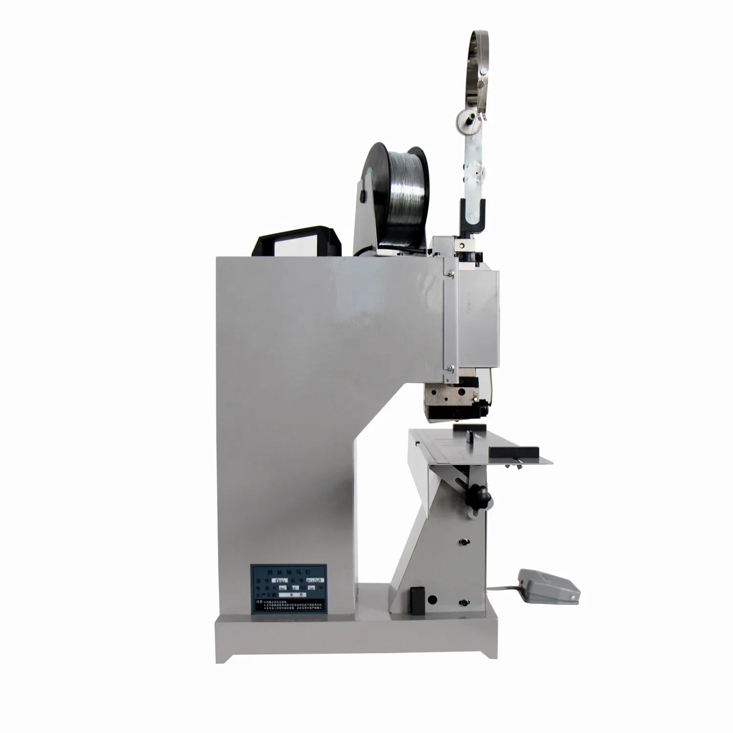 

WS-601 Настольная машина для сшивания плоской проволоки с одной головкой и седловой строчкой и плоской строчкой