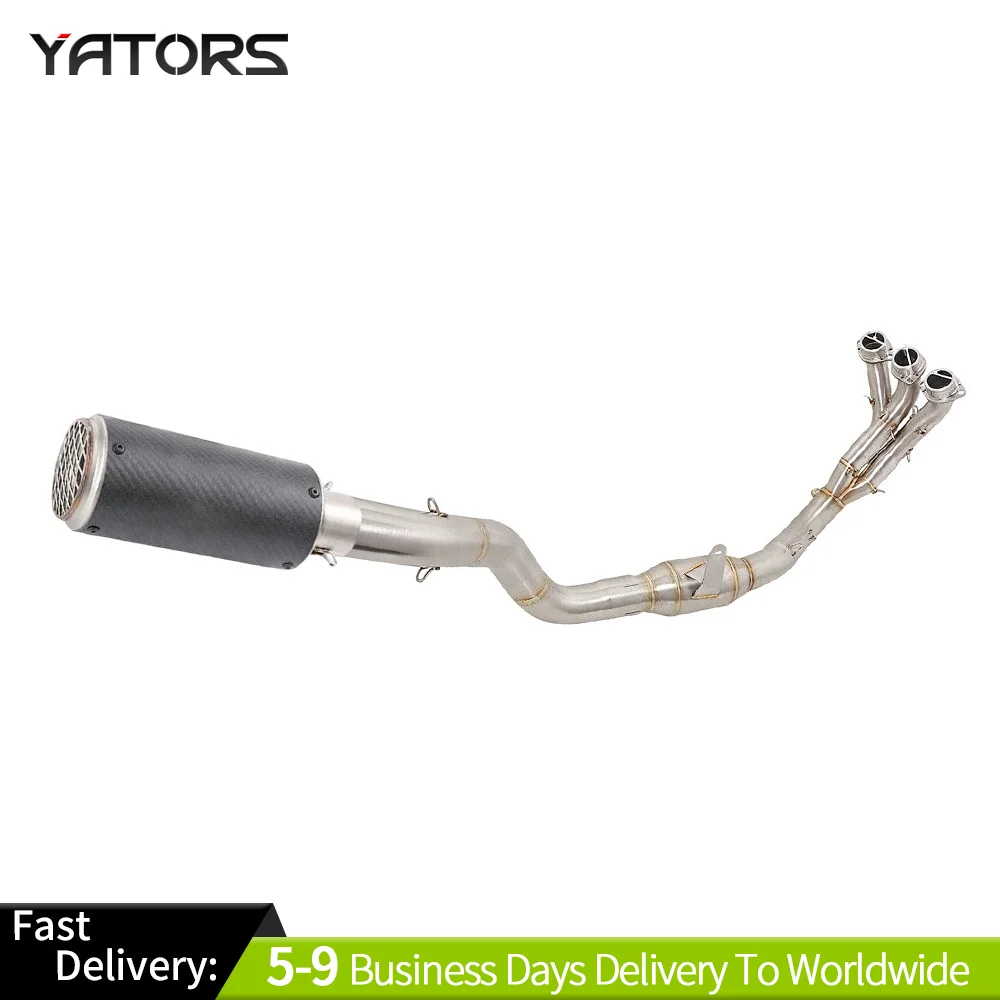 

For Yamaha Tracer 9 GT 2021-2024 Exhaust System Header Link Pipe Mufflers Carbon Exhausts Pipes