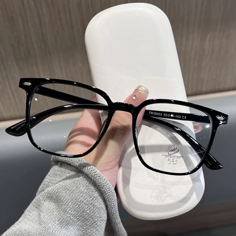 

Ultralight TR90 Candy Color Transparent Spectacle Glasses Women Clear Mirror Square Finished Myopia Glasses 0 -1.0 To -4.0