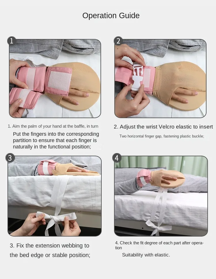 Multifunktionale Trennwand-Öffnungs-Rückhaltehandschuhe, elastisches Tuch, atmungsaktiv, integrierte EVA-Plattenbelüftung, Drei-Finger-Fixierung – Detail 9