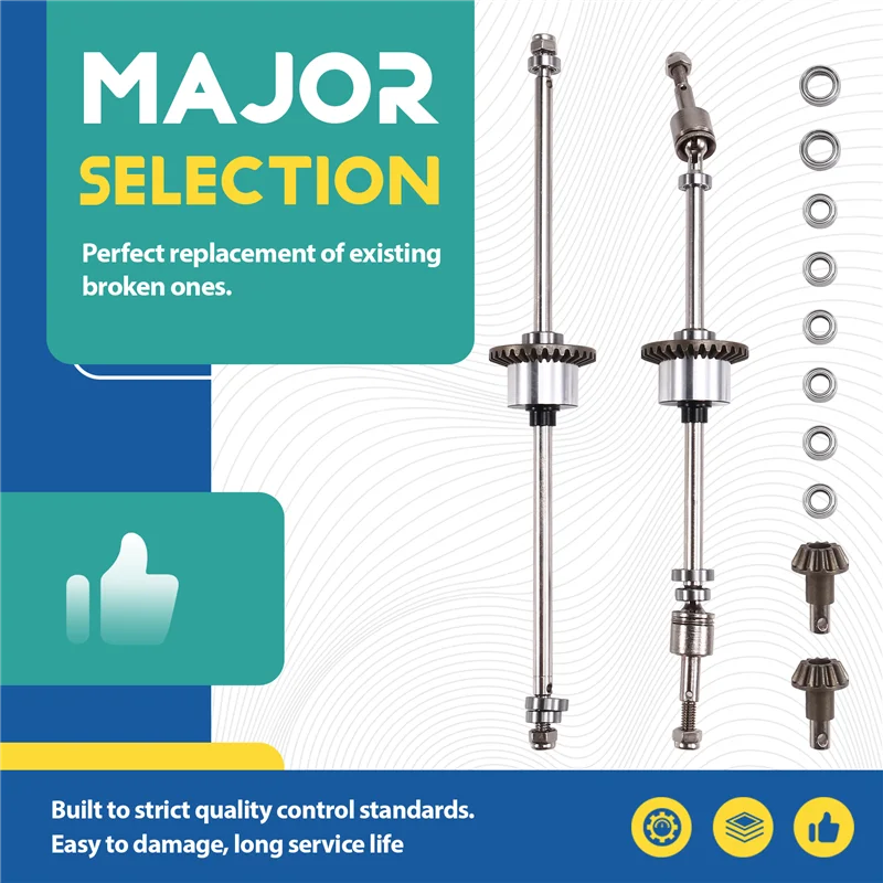 AC52-RC Auto di Aggiornamento Auto Asse Anteriore E Posteriore Kit Manicotto Dritto Per 1/12 MN128 MN86 G500 RC Auto Parti di Aggiornamento