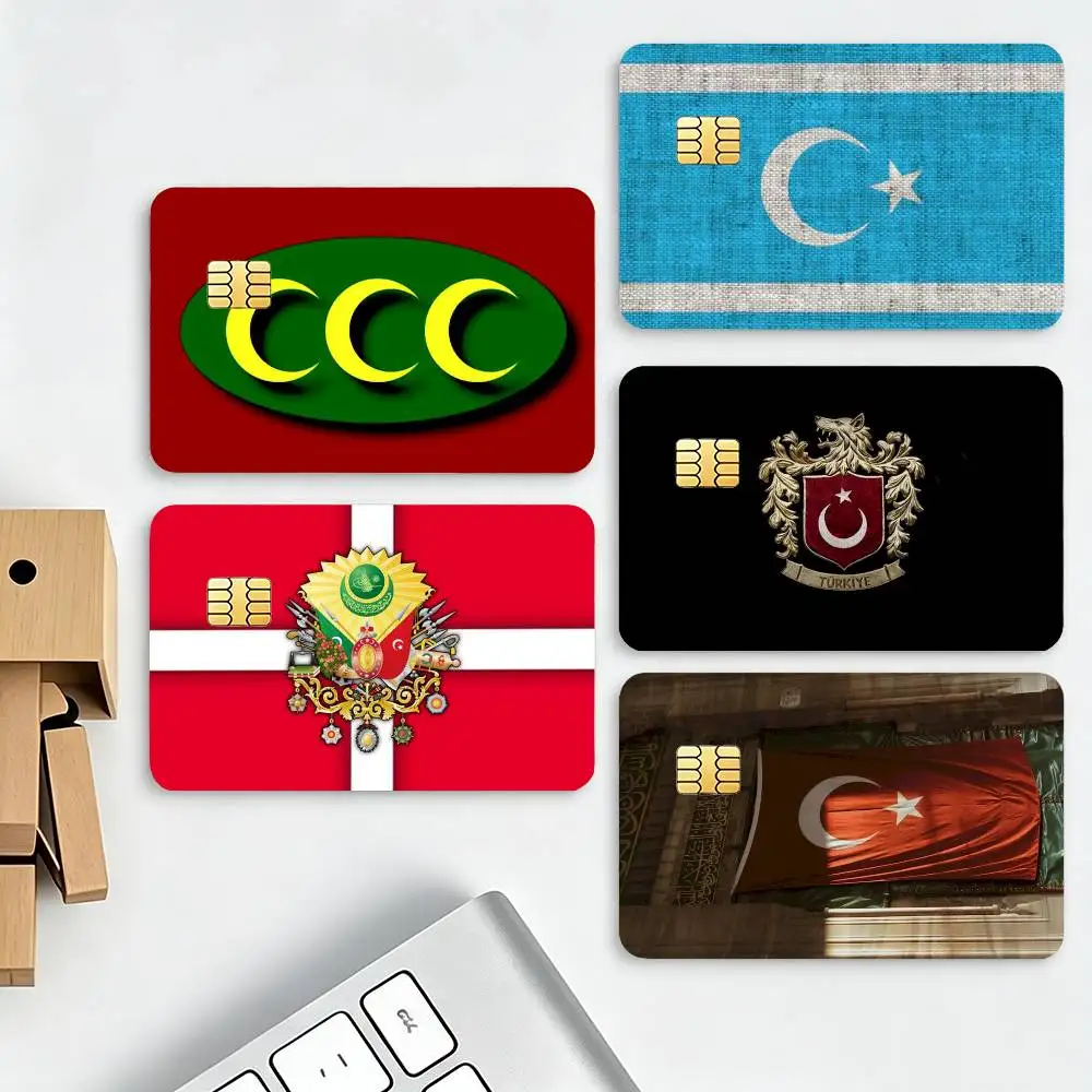 Ottoman flag HD Credit Card Stickers Game Card Decal Small Chip Waterproof Sticker Gift Decor