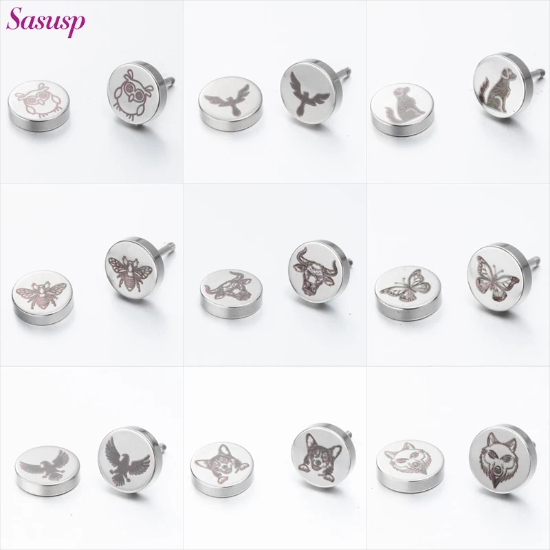 Ear Clip For Women Stainless Steel Butterfly Earring Jewery Fake Earrings Clips Earrings Animal Charm Wedding Part Gift