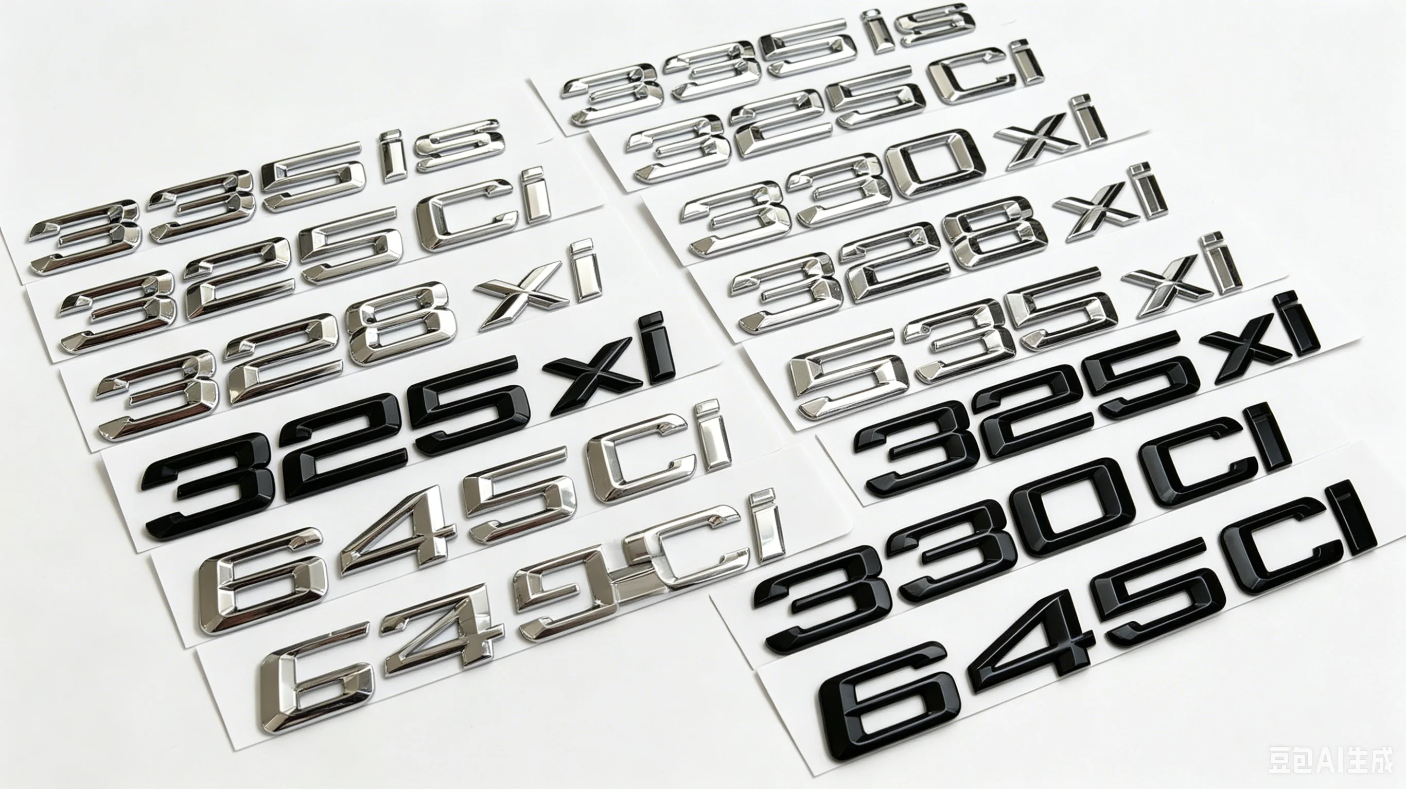 ABS Carta Número Tronco Adesivo Do Carro, 325Ci 330Ci 645Ci 325xi 528xi 335ix Emblema para BMW E46 E90 E91 E92 Sports Car Roadster Coupe