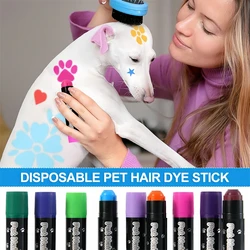 12Colors Pet Hair Dye Washable Safe Hair Dyeing Pets Temporary Colors Beauty Hair Care Pet Grooming Kit Pets Temporary Color