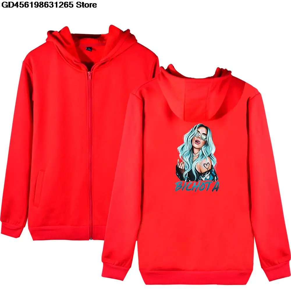 

Simple Style Sexy Karol G Zipper Hoodie Swearshirt Streetwear Tops Casual Clothes Fashion Men/women Pullovers Kawaii Kids Jacket