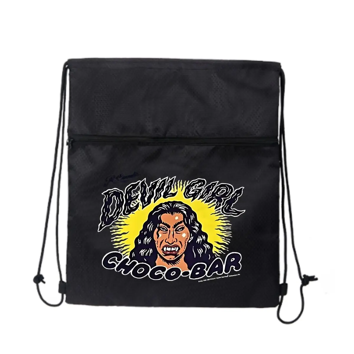 

Devil Girl Art and Choco Bar Print Portable Backpacks Portable Men Women Outdoor Sports Gym