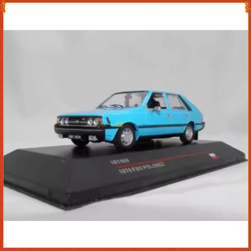 IST Diecast Alloy 1/43 1978 Soviet FSO Polonez MR87 Car Model Blue Collection Display Ornament Toy Gift