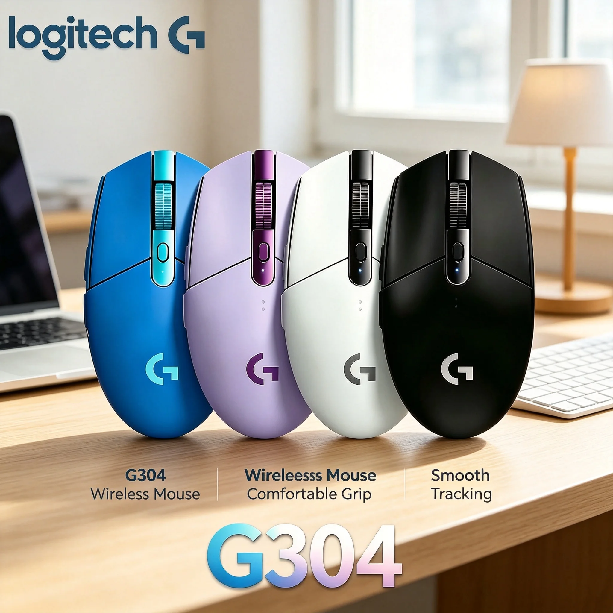 Logitech G304 2.4G Wireless Mice Lightspeed Gaming Mouse Stable Signal For Desktop Laptop Computer