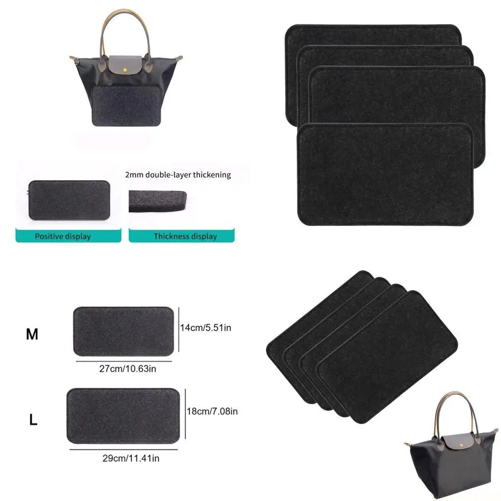 

X90D 4Pcs Bag Bottom Stabilizers Design Liner Shaper for Backpacks Shoulder Bags