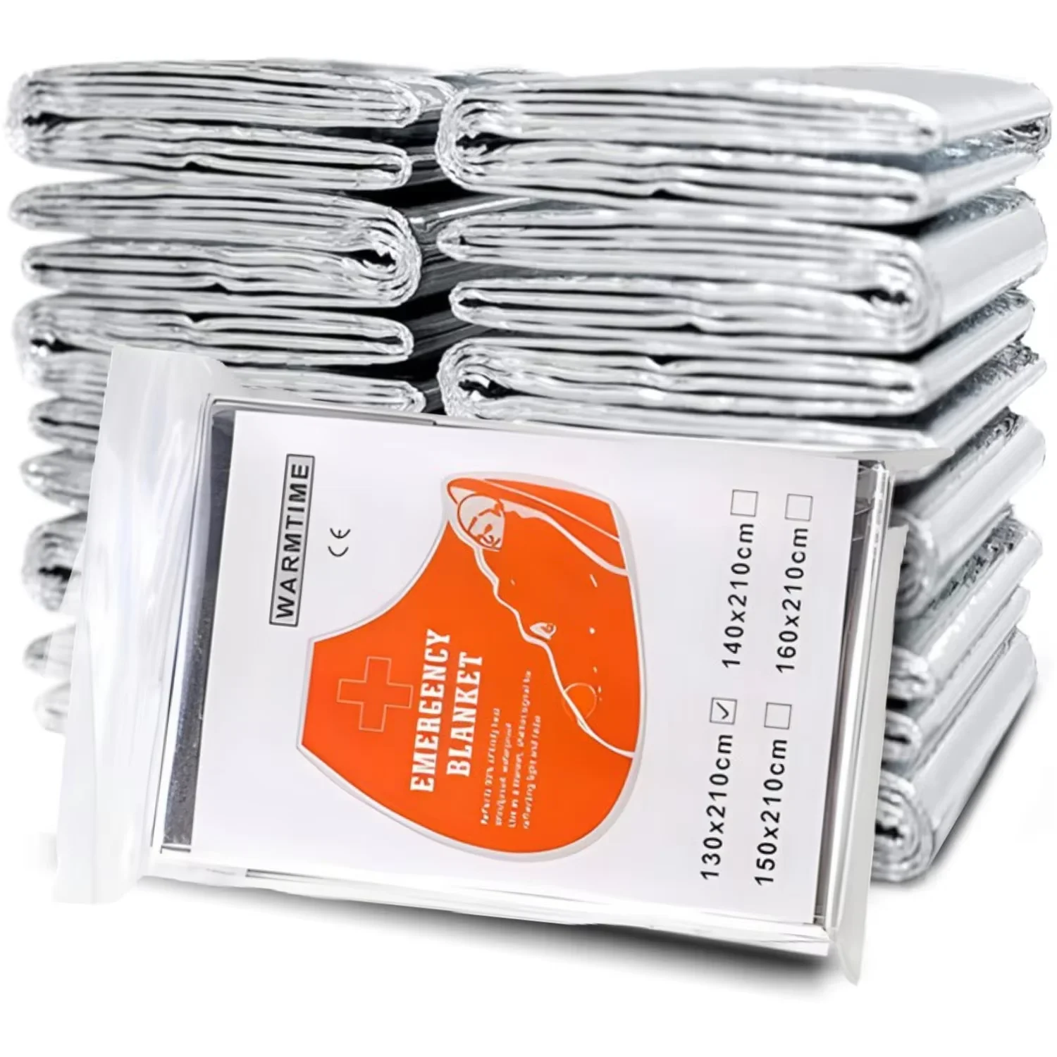 

4pcs Emergency Survival Thermal Blanket Foil Space Blanket Designed for NASA Body Warmer Outdoor First Aid Camping Hiking Travel