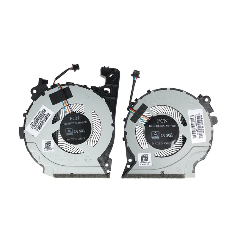 New CPU Cooling Fan L20335-001 GPU Cooler Fan L20334-001 Set for HP 15-CX 15T-CX 15-CX0068TX 15-CX0058WM TPN-C133