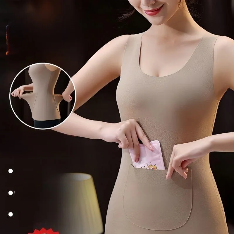 

Женский утепленный жилет на флисовой подкладке, двухслойный, из хлопка, с защитой от катышков, однотонный, осенне-зимний, с подкладкой