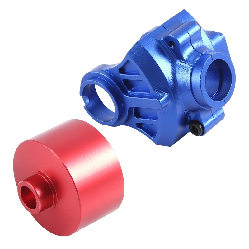 

Metal Front And Rear Differential Case And Protector For ARRMA 1/8 MOJAVE 4S BLX RTR RC Car Upgrade Replacement Parts Red+Blue