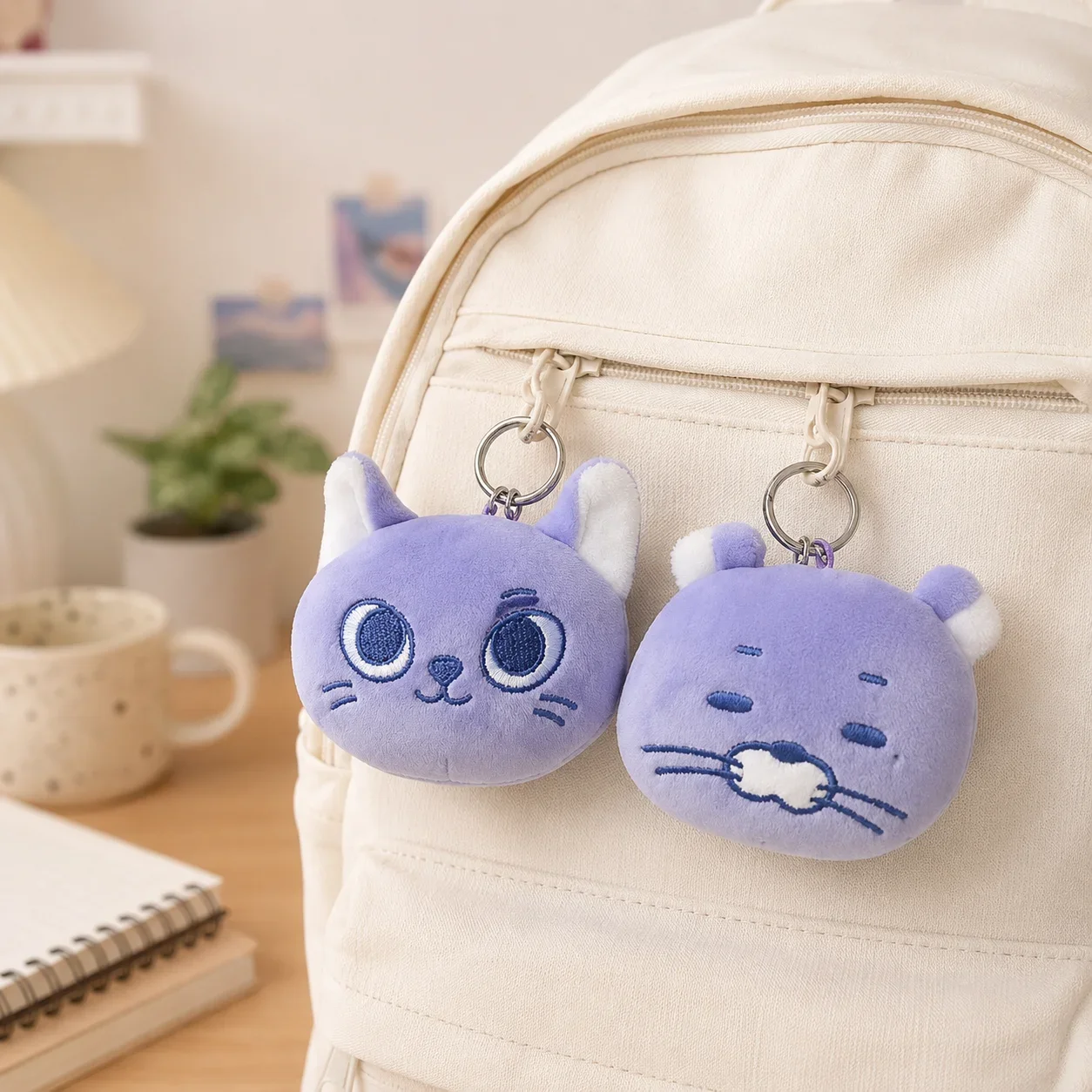 Purple LEEHAN TAESAN SUNGHO Keychain Pendant Cute Idol Kpop Fan Bag Charm Backpack Accessory Gift For Boys Girls Mini Keyring