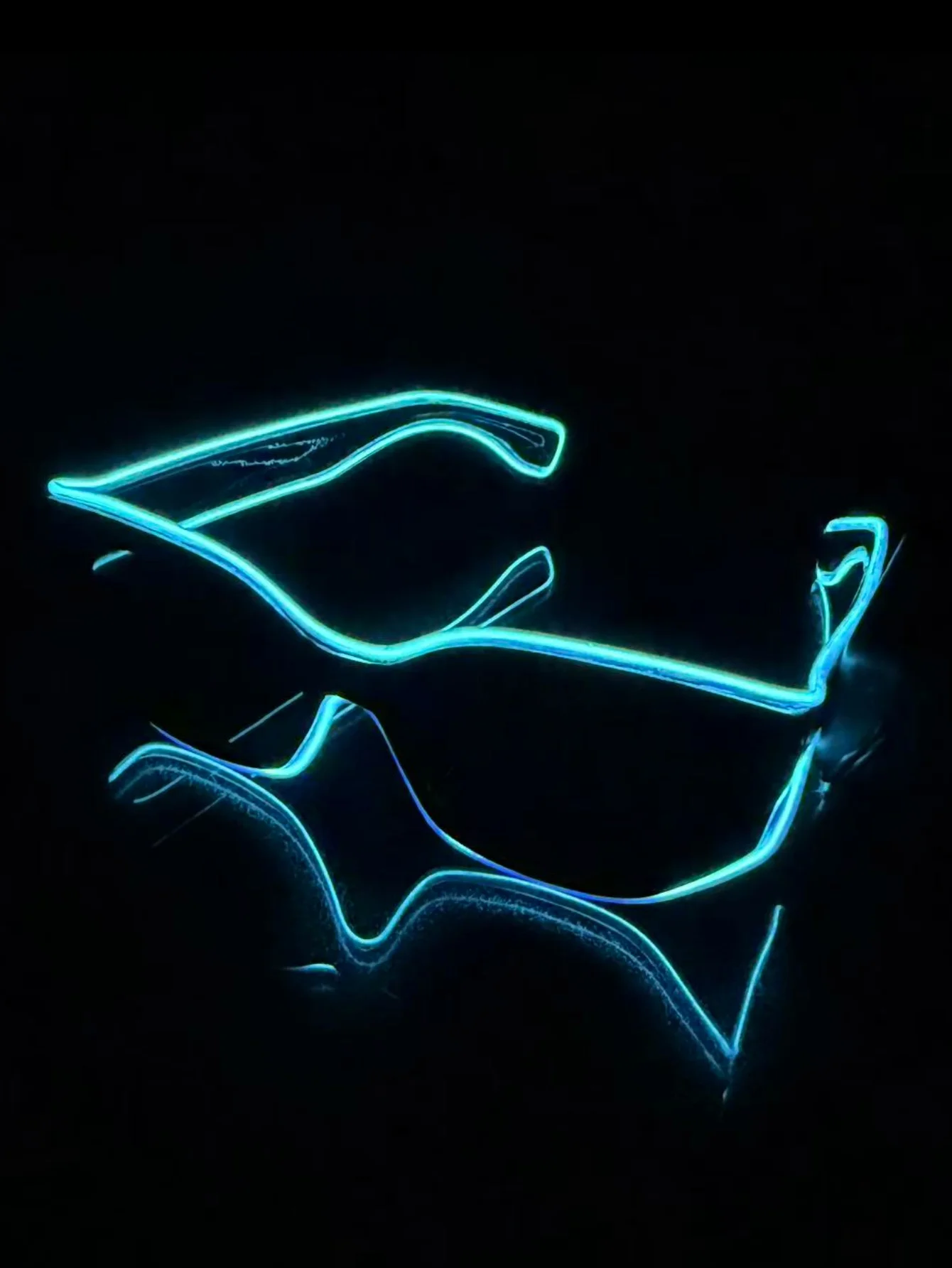 نظارات لاسلكية EL مضيئة ديسكو مضيئة LED على الإنترنت نظارات شمسية المشاهير بكسل KTV بار جو الحفل فلاش.