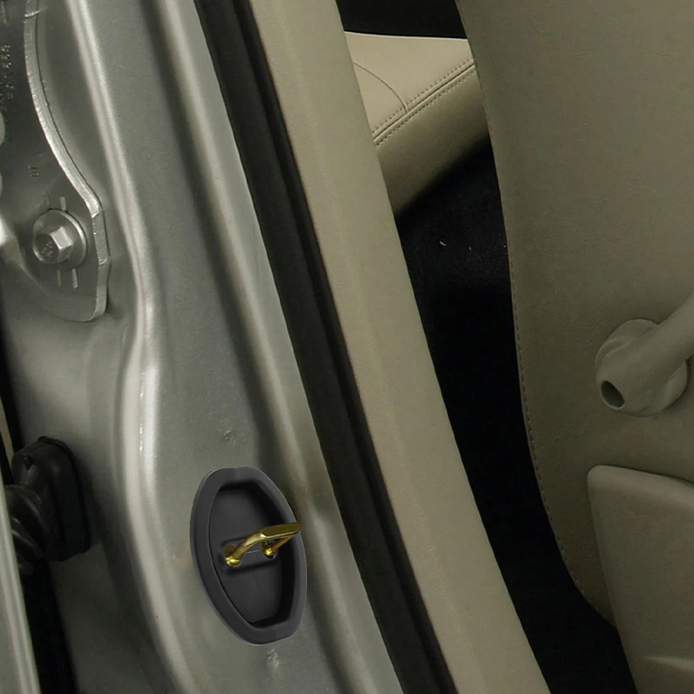 

8 шт. силиконовые защитные чехлы для дверных замков, универсальные защитные накладки на дверные защелки автомобиля, амортизирующие накладки, замена для экстерьера автомобиля