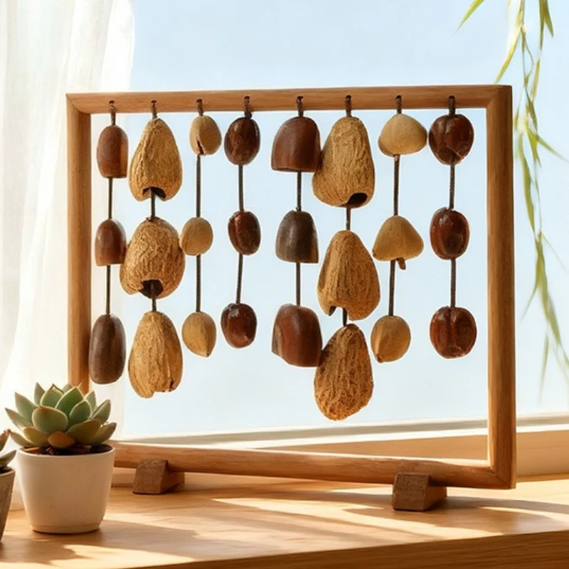 الجوز قذيفة الرياح الدقات التأمل الصوت شفاء الرياح الدقات اليقظة اليوغا أجراس الاسترخاء الروحي الآلات الموسيقية #4