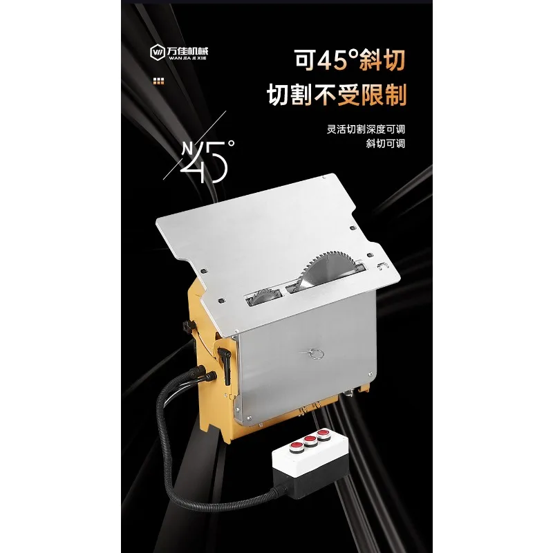 Woodworking table saw, special workbench saw, precision push table  multi-functional folding sawing table all-in-one machine