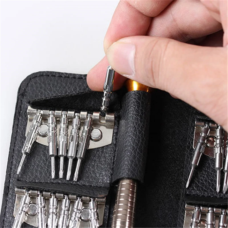 25 PCS Magnetic Screwdriver Set Multi-function Hand Tool Precision Phone  Camera Repair Torx Hex Screw Driver Bits Kits Bag