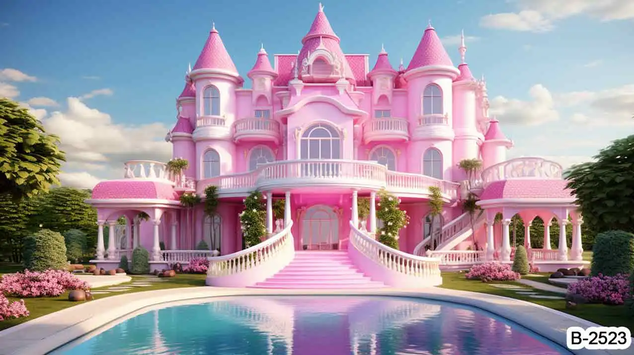 Spring Easter Fairytale Wonderland Mushrooms Enchanted Forest Green Grass Floor Old Trees Butterflies Princess Baby Background