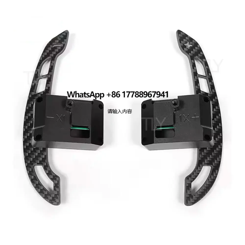 

For N/GT I30N Kona N Elantra Veloster Carbon Fiber Magnetic Steering Wheel Shift Paddles Interior Accessories
