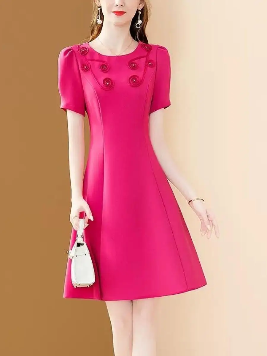 ele-diamond-embedded-high-end-light-luxury-dr-for-women-summer-2024-new-sle-slimming-age-defng-handkerchief