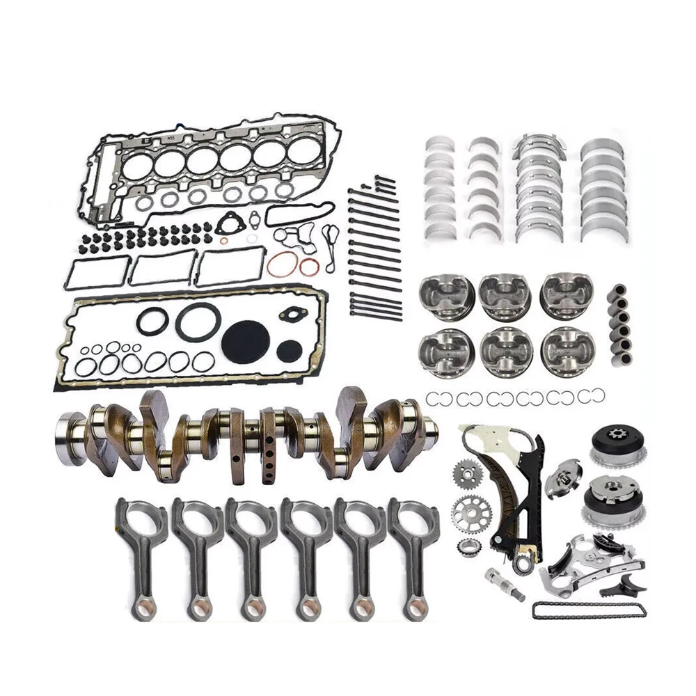 Engine Parts Overhaul Rebuild Set Timing Chain Kit Con Rod Crankshaft For BMW 535i X5 X6 F30 F32 F25 F10 F15 E71 3.0L l6 N55B30