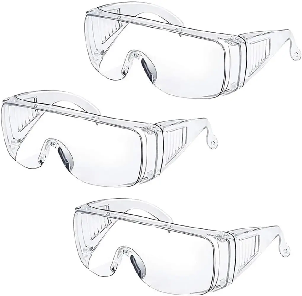 Safety Anti Fog Goggles 3 Pack, Dust/Chemical Splash Proof | ANSI Z87.1 Certified Wrap-Around Eye Protection