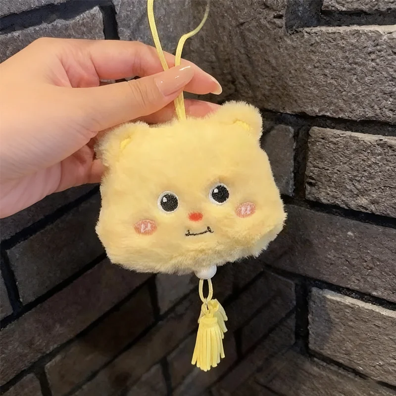

Кавайный мультяшный масляный медведь с кисточкой, очаровательная милая плюшевая кукла, брелок для ключей, сумка, подвеска, декоративный орнамент, подарок-сюрприз для детей и взрослых
