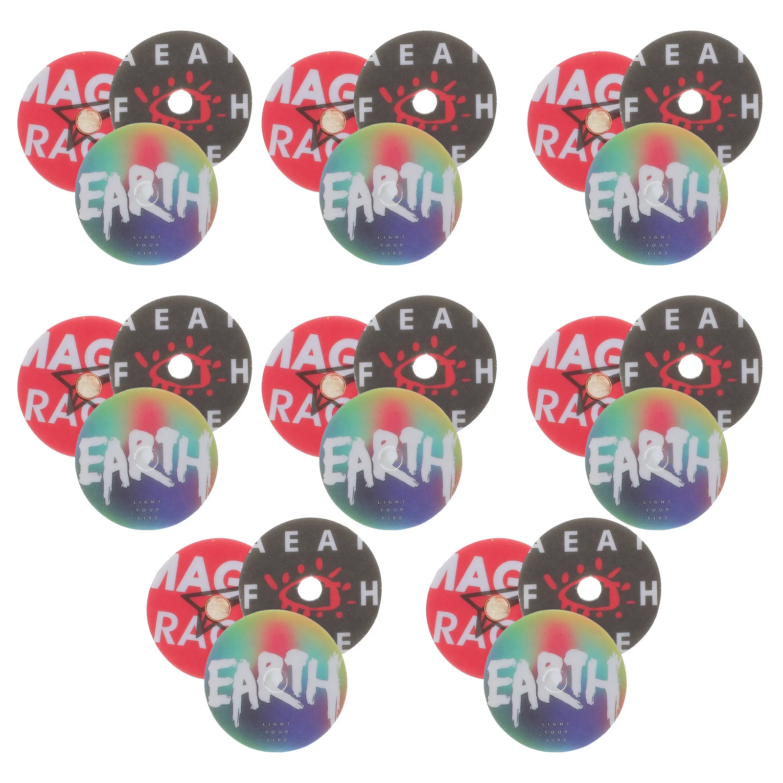 

24pcs Car Aromatherapy Pads Pe Material Air Freshener Refill Tablets For Car Scented Diffuser Pads Record Player Aroma