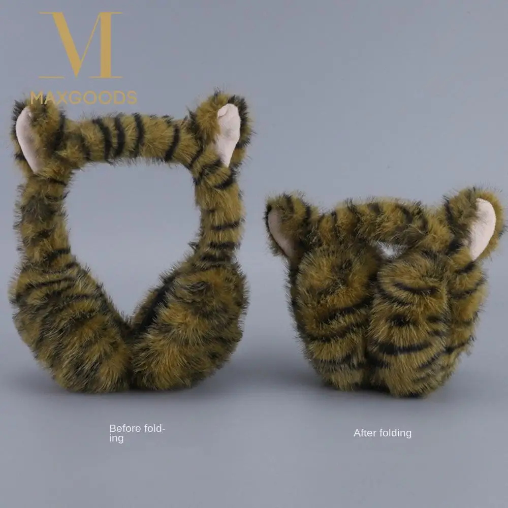 New Cat Pattern Women Earmuffs Plush Windproof Warmer Ear Cover Comfortable Autumn and Winter Cycling Earflap Birthday Gift