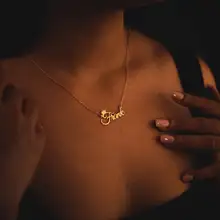 Personalized Crown Name Necklace Women #3