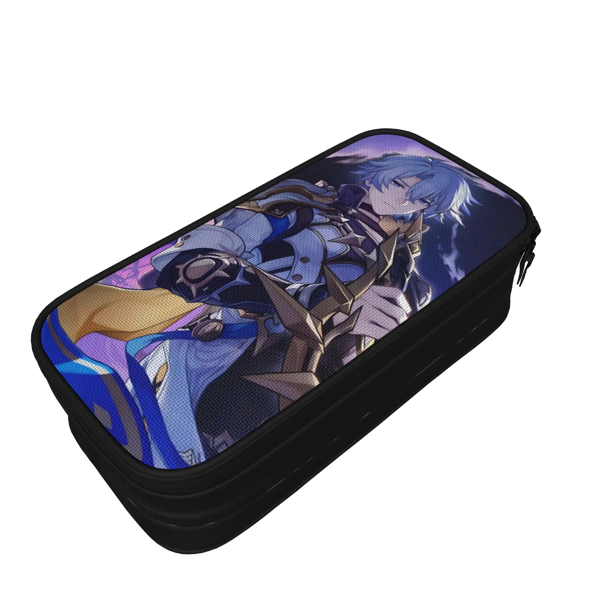 Honkai Star Rail Pencil Case Double Layer Large-capacity Office Supplies  Pencil Case Stationery Suprise Gift