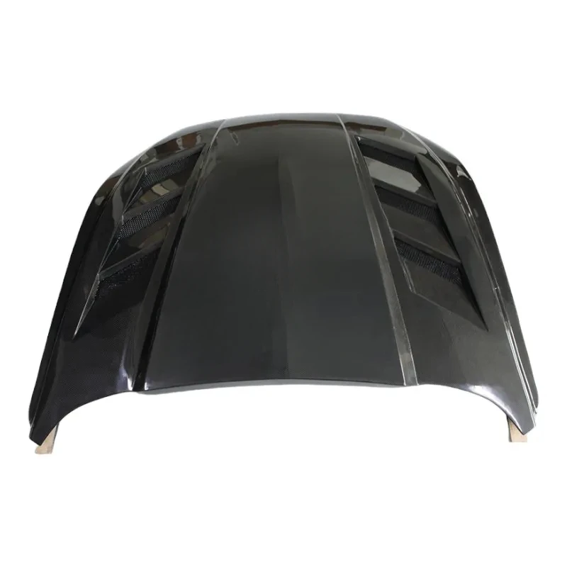 004 Style Carbon Fiber Front Engine Hood Bonnet Direct Fit Panel Fit 2018-2023 Sports Coupe Exterior Mod Parts