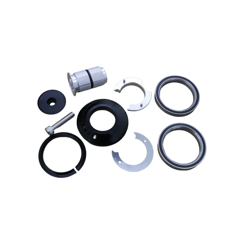28.6mm Alloy Headset for Bicycles Featuring Internal Cable Routing Support 1.5 Inch Tapered Forks and 52mm Cup Dimensions