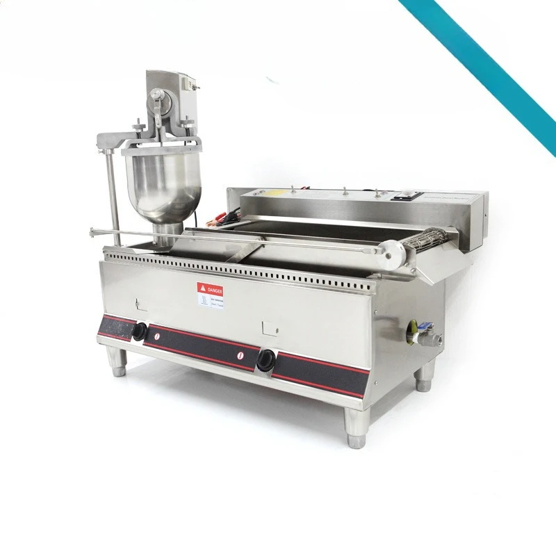 Double row gas automatic donut machine