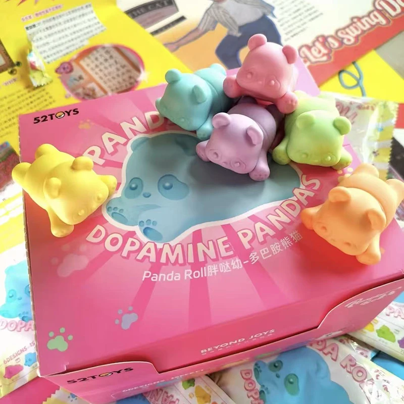 

Panda Roll Dopamine Panda Mini Blind Box Guess Bag Desktop Decoration Blind Bag Toys Anime Figure Cute Model Gift Girl